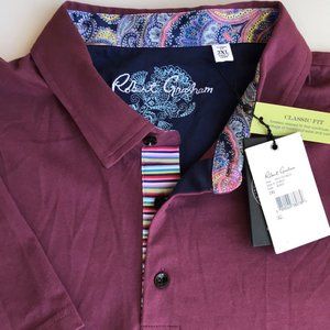 ROBERT GRAHAM (2XL) Classic Fit Polo Golf Shirt